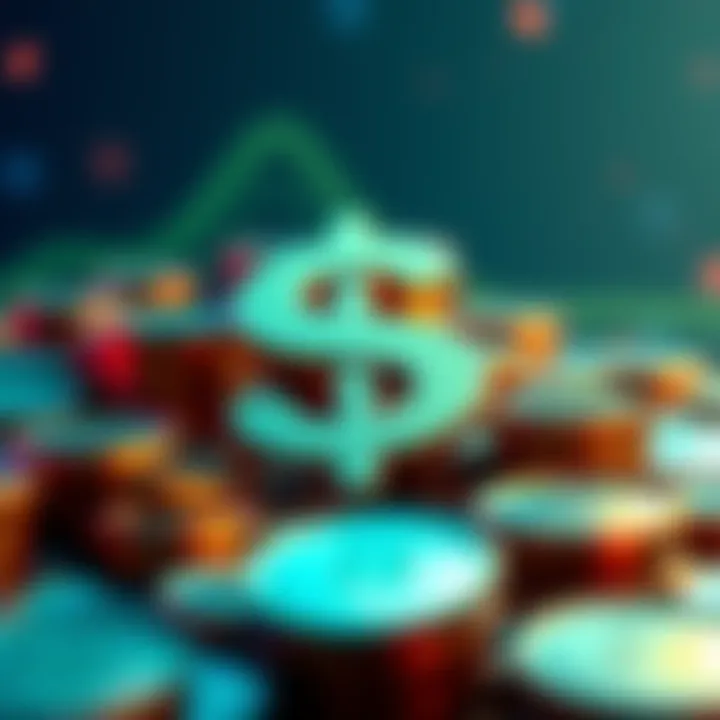 A graphic showing a large dollar sign and FET tokens to represent the $500 million investment announcement