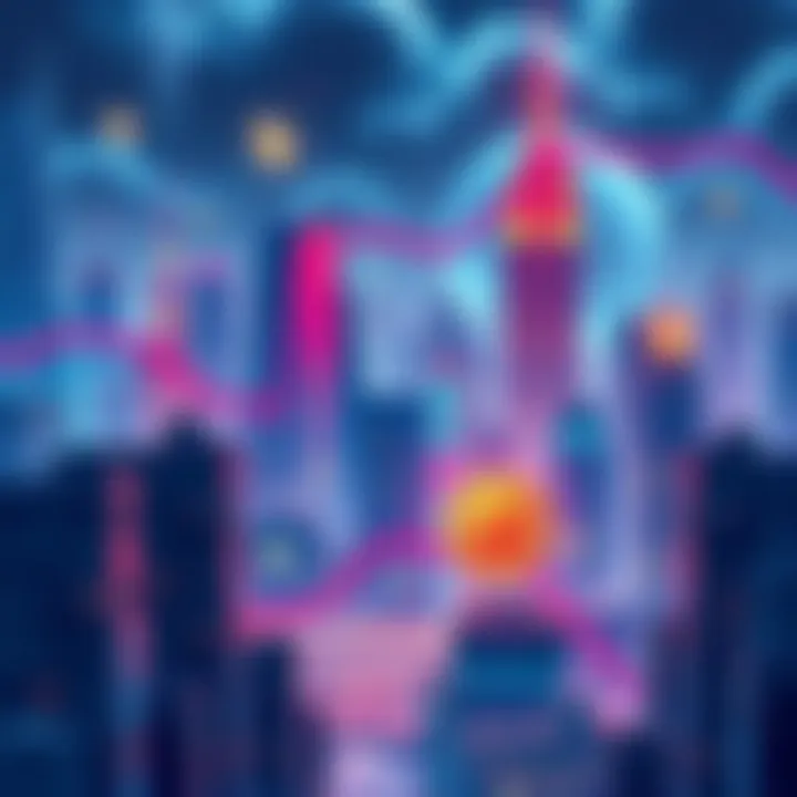 A16Z Crypto 2025 Report Cover Cover illustration showing a futuristic cityscape with blockchain symbols and graphs representing crypto trends for 2025.