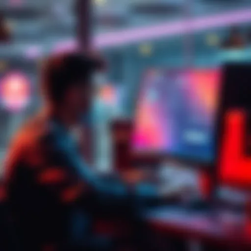 A person using a computer to activate Layer 2 on MetaMask with on-screen instructions visible