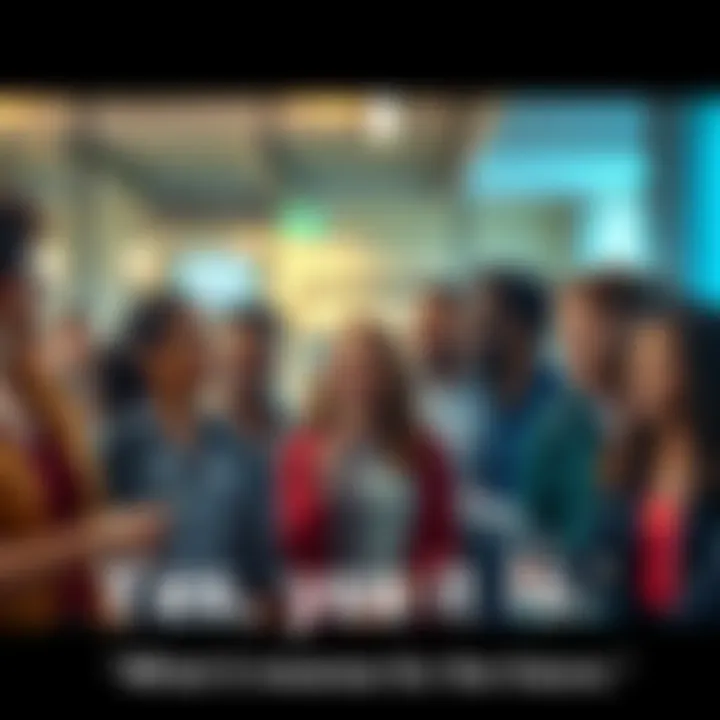 A group of diverse people in casual conversation, expressing agreement and enthusiasm while using the phrase 'Yes, yes it is'.