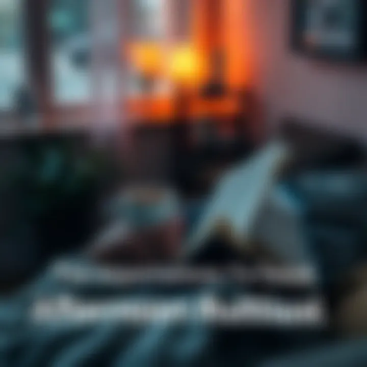 A person enjoying a cup of tea and reading a book in a cozy room for their afternoon ritual.