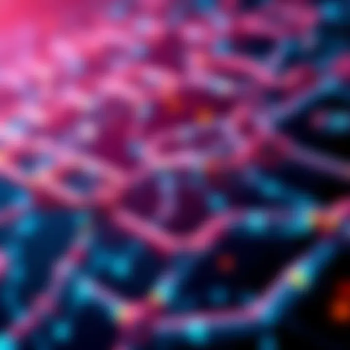 A graphic showing interconnected links representing Agglayer chains and their applications in different industries like technology, finance, and logistics.