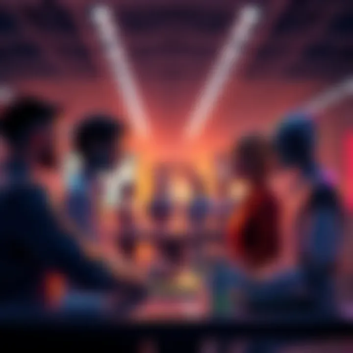 AI Moderation at Vooz Co A group of people discussing strategies for overcoming AI moderation challenges at Vooz Co.