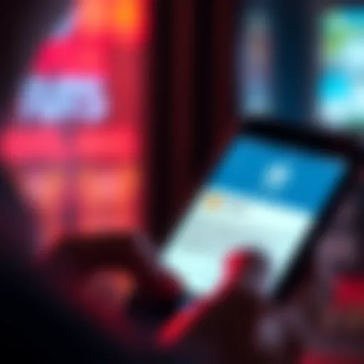 A person looking at a suspicious text message on their phone claiming to be from Coinbase, showing a withdrawal code