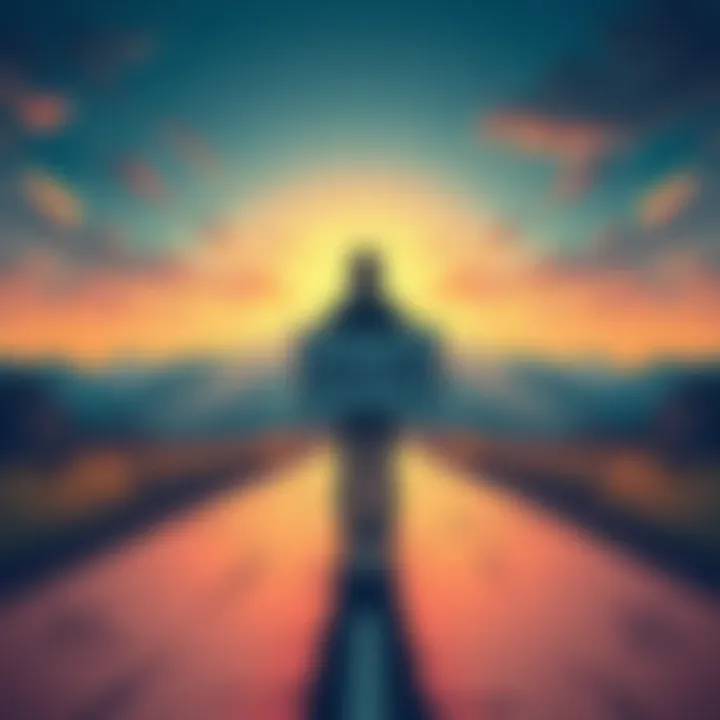A person standing at a crossroads, holding a sign that says 'All-In' while looking at two paths labeled 'Risk' and 'Commitment'.