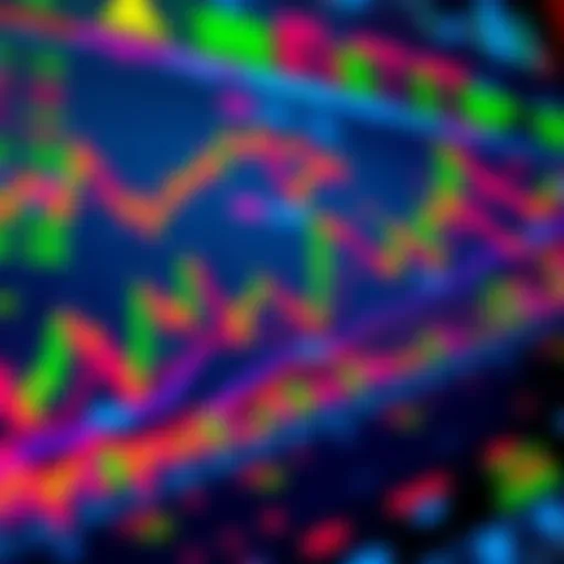 A series of colorful charts showing fluctuating altcoin prices, indicating market volatility and potential recovery signs.