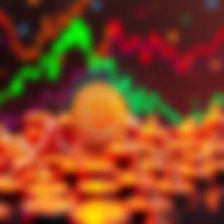 Graph showing sharp decline of altcoin values against Bitcoin over five years