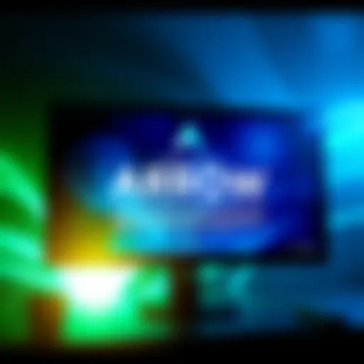 A digital screen displaying the latest press release from Arrow, highlighting significant updates and achievements.