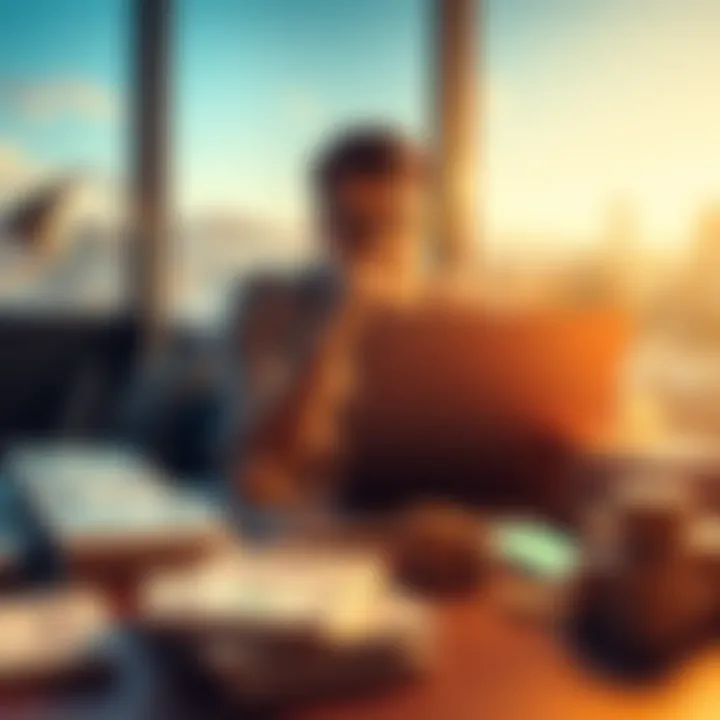 Atlas Earth Account Sale A person considering selling their Atlas Earth account on a laptop, symbols of money and rules nearby