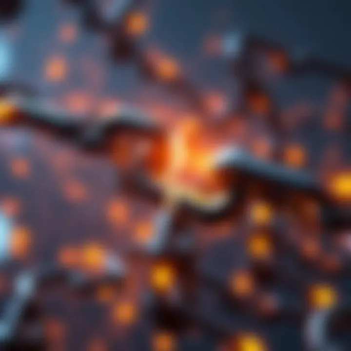 AWS outage impact on Web3 A visual showing the effects of the AWS outage on decentralized networks, with a broken chain link representing vulnerabilities in Web3 technology.