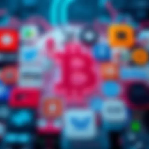 A visual representation of major tech companies avoiding cryptocurrency investments, featuring logos of well-known tech firms with a digital currency symbol in the background.