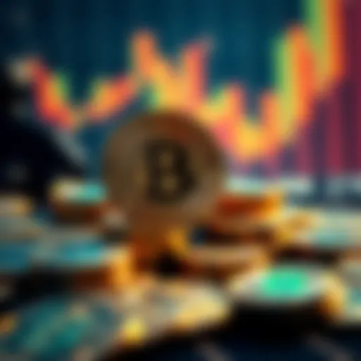 A pile of shiny Bitcoin coins representing digital currency investment for future wealth