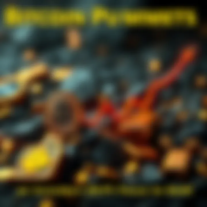 Bitcoin Decline and Gold Investment A graphic showing Bitcoin's value dropping with an upward trend for gold prices as investors shift their focus