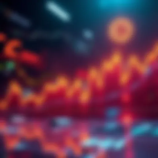 Chart showing Bitcoin prices trending upward with peaks resembling those from 2021.