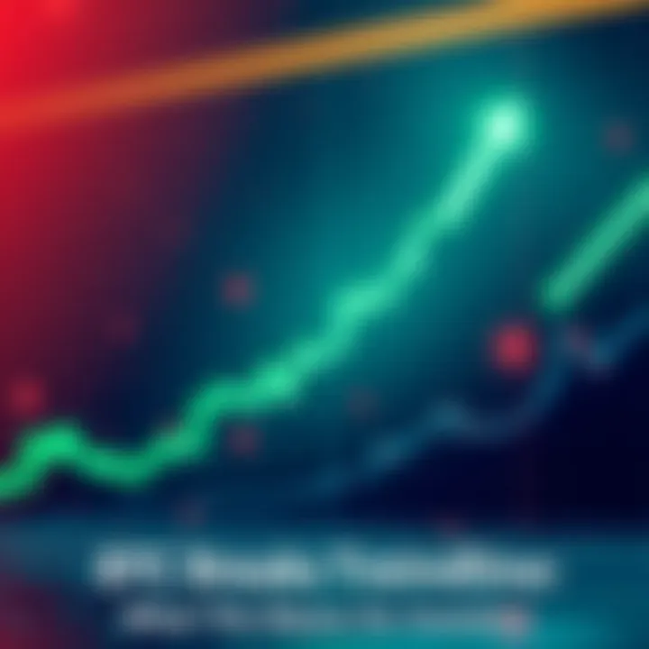 Bitcoin Trendline Break A graph showing Bitcoin price breaking above its trendline, with upward momentum indicated by green arrows