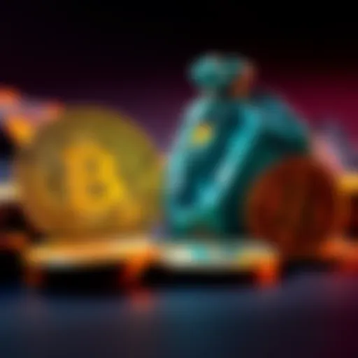 A visual comparison showing Bitcoin as a luxury item and Bitcoin Cash as accessible cash, highlighting the disparity in their use cases.
