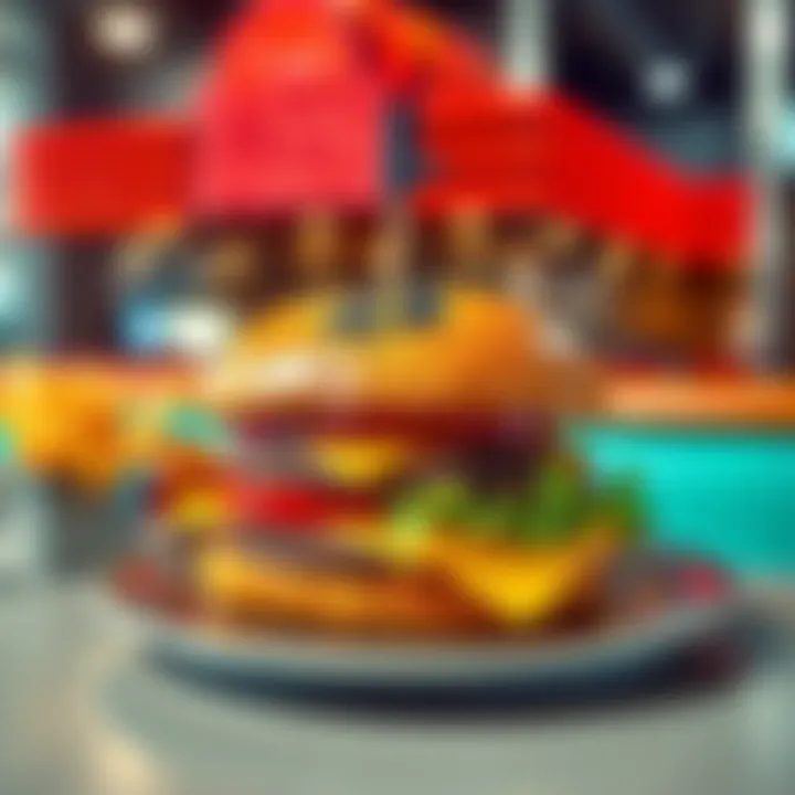 Bitcoin Burger at Steak and Shake A delicious burger with a Bitcoin-themed design, served on a plate at Steak and Shake restaurant