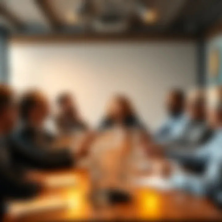 A group of experts sharing views on Bitcoin and cryptocurrency at a roundtable discussion.