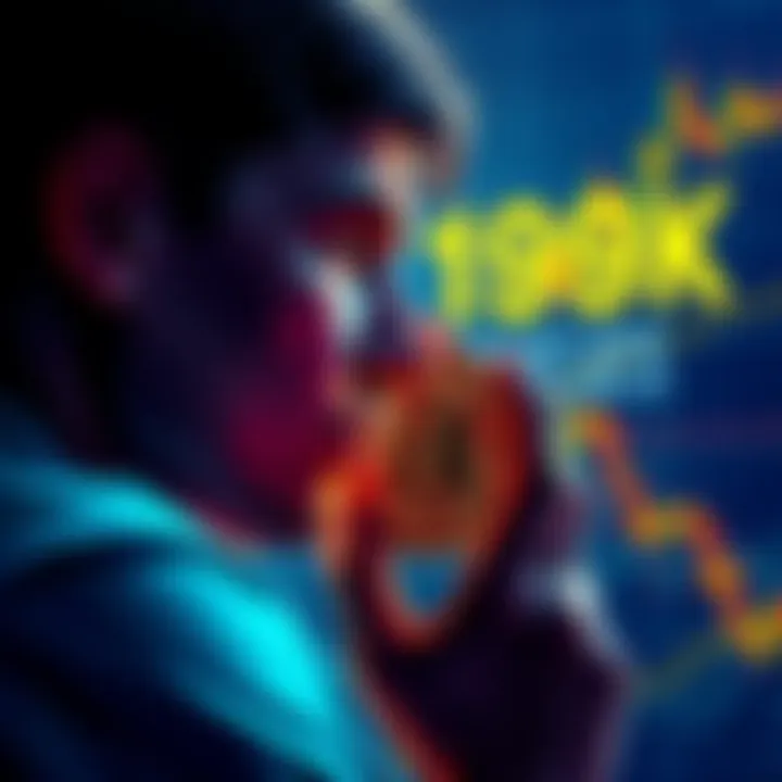 A person contemplating whether to sell Bitcoin or hold for a better price, with Bitcoin chart showing current price at 109K.