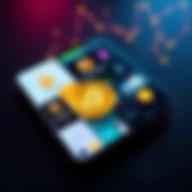 A display of various Bitcoin hot wallet applications on a smartphone screen, showcasing user-friendly interfaces and security features.