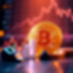 A visual representation of a Bitcoin coin with a graph showing upward trends, symbolizing investment growth and market dynamics in 2025.