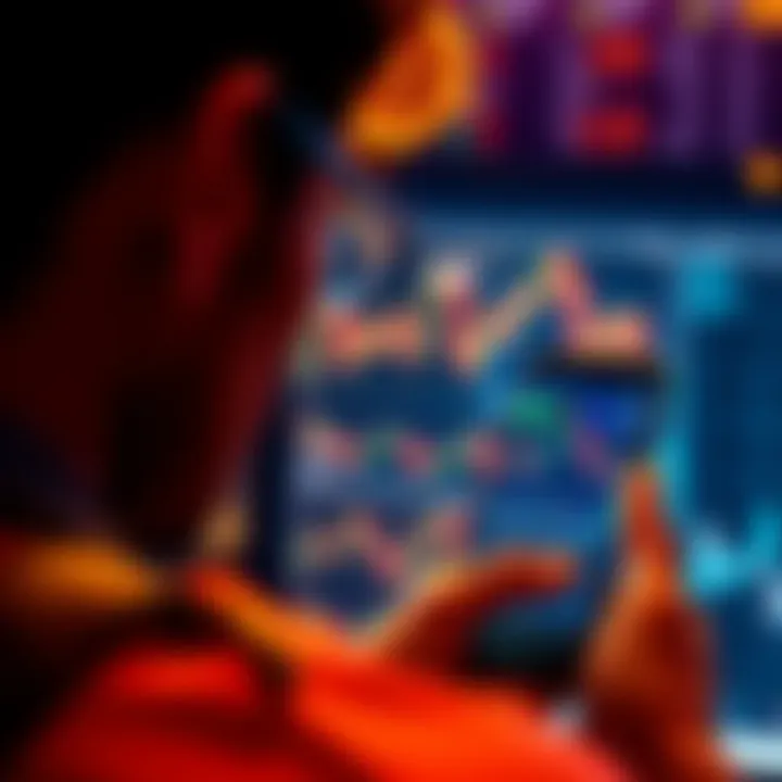 A person looking at a smartphone displaying Bitcoin charts and trends, symbolizing easy investment in cryptocurrency over traditional methods.