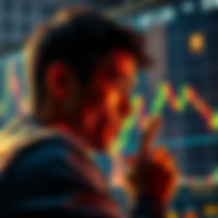 A person looking at a Bitcoin chart, considering a target of 0.01 BTC for investment.
