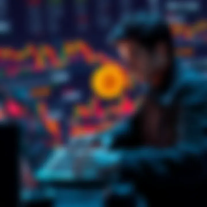 A person analyzing Bitcoin price charts on a laptop while considering investment strategies