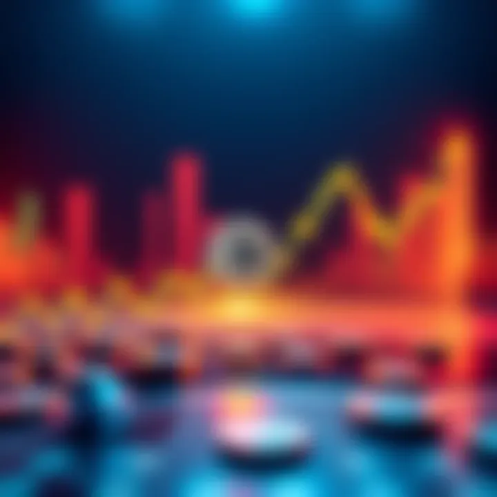 A graph showing Bitcoin's market cap contrasted with other cryptocurrencies like Ethereum and Litecoin