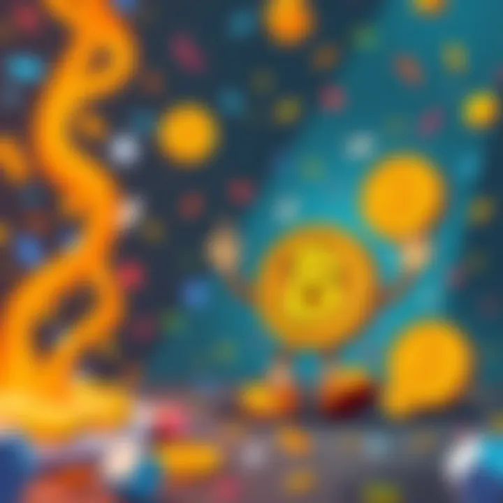 Bitcoin Meme Countdown A playful illustration showing a Bitcoin character celebrating with confetti as it approaches the $200,000 milestone, surrounded by fun crypto-related symbols and laughter.