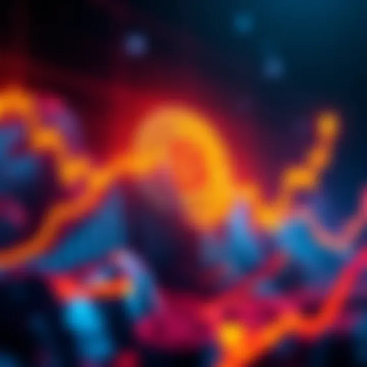 Graph showing the rise of Bitcoin prices in 2025 with an upward trend and investor interest