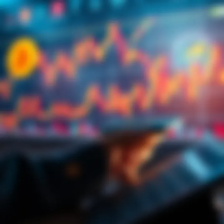 Bitcoin Retirement Planning A person calculating retirement savings with Bitcoin charts in the background