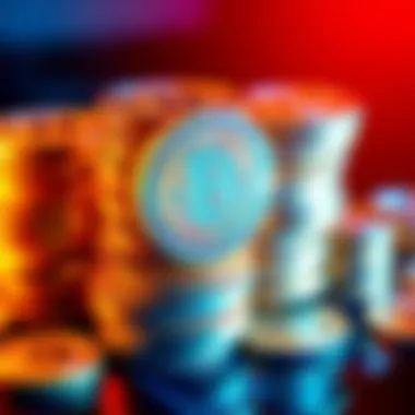 Bitcoin coins stacked together A pile of Bitcoin coins representing accumulation, symbolizing stacking sats instead of converting to fiat currency.