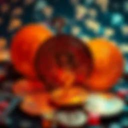 A digital representation of Bitcoin symbols in a mixed state with question marks, highlighting uncertainty about its future.