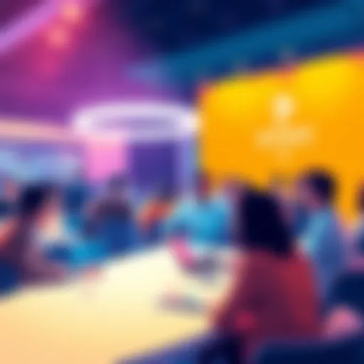 People discussing Web3 career opportunities at the BitMart x Imperial Blockchain talk