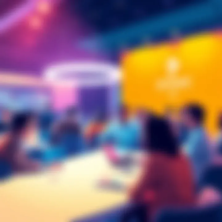 BitMart and Imperial Blockchain Event People discussing Web3 career opportunities at the BitMart x Imperial Blockchain talk