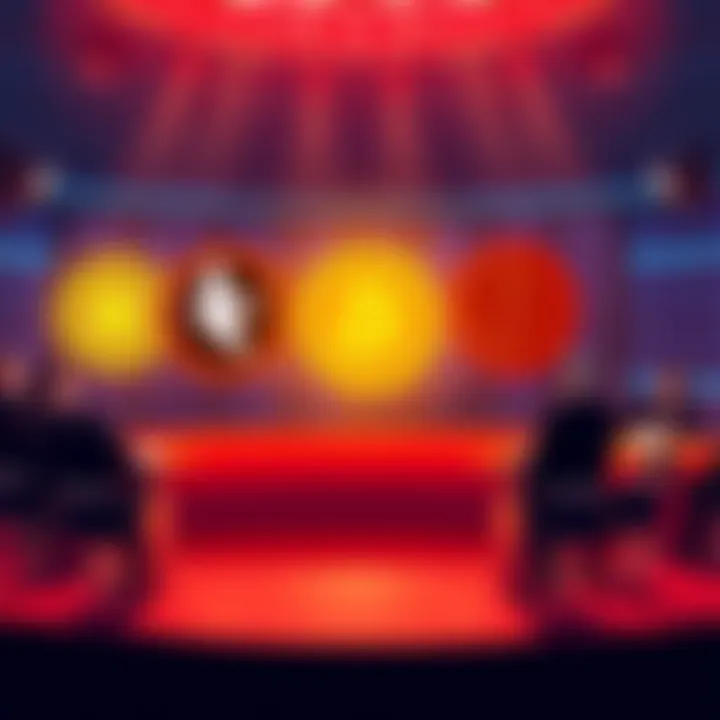 A visual representation of controversial blockchain topics, featuring symbols for Segwit, Lightning Network, and Blockstream in a debate setting.