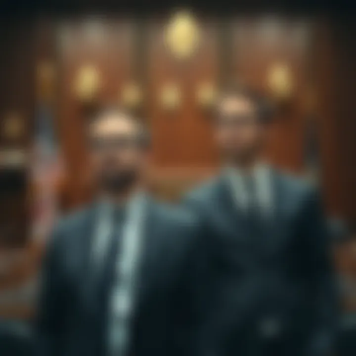 Brothers Allegedly Involved in Ethereum Theft Two brothers in suits at a courtroom, representing their trial for a cryptocurrency theft case