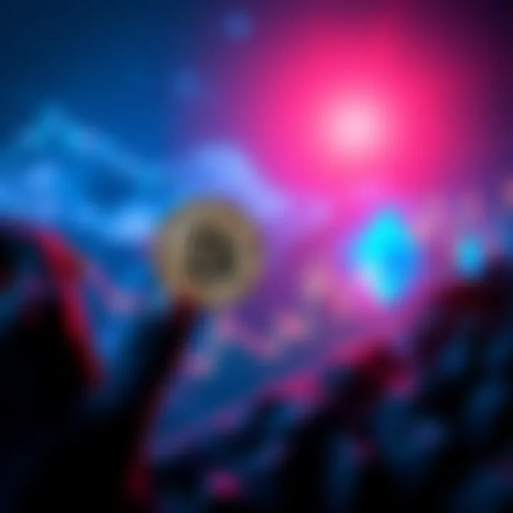 Graph showing Bitcoin and Ethereum prices rising while altcoin prices drop