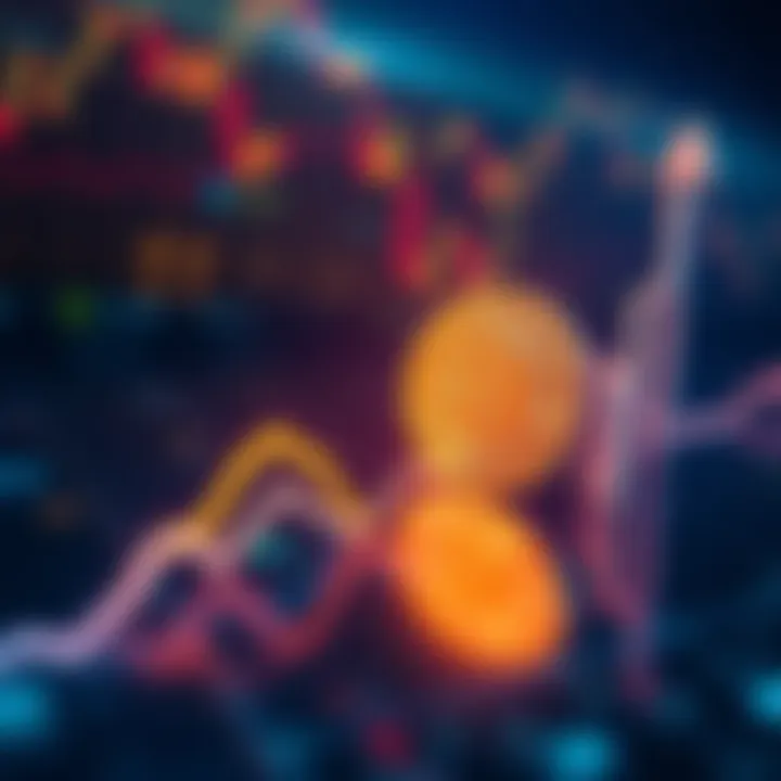 Bullish Bitcoin Trend A graph showing Bitcoin's increasing value over time with upward arrows, symbolizing a bullish trend.