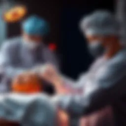 Medical professional treating a burn patient with care