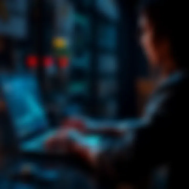 A beginner is shown purchasing Monero online using a laptop with a digital currency wallet open.