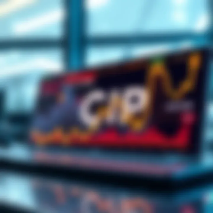A graphic showing a rising line chart indicating ICP's price increase, with Caffeine AI logo in the background