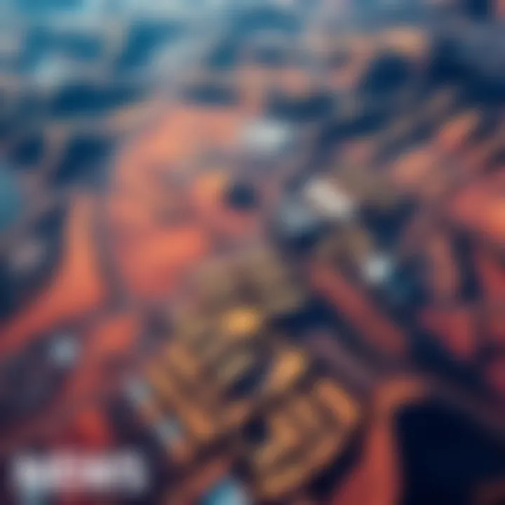 Aerial view of untouched land in California with construction plans overlay, highlighting areas for potential development.