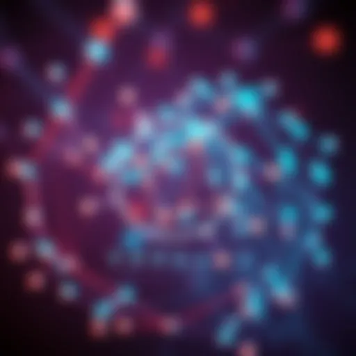 Visual representation of Cardano's blockchain symbol surrounded by a network of connected nodes, symbolizing decentralization and innovation in cryptocurrency.