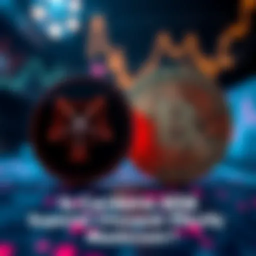 Graphic showing Cardano ADA logo alongside Bitcoin logo with pros and cons listed