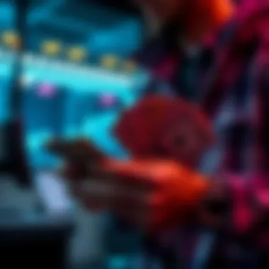 A person counting cash after successful cryptocurrency investment