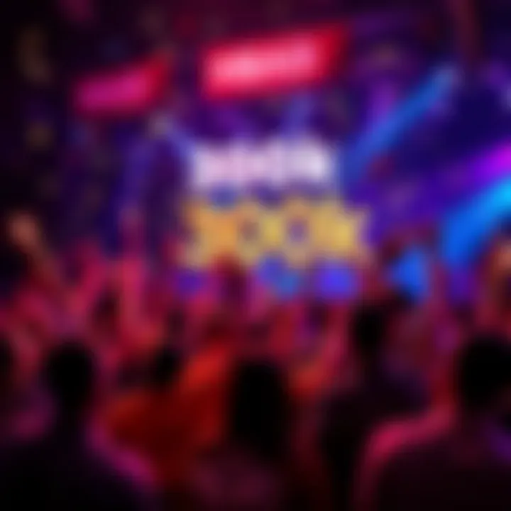 Community members celebrating the achievement of 300,000 HBAR with banners and excitement