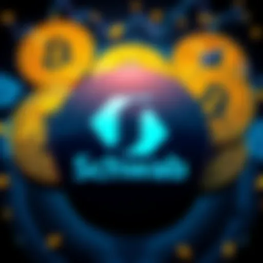 Charles Schwab's logo surrounded by Bitcoin and Ether symbols, representing the launch of spot trading for these cryptocurrencies.