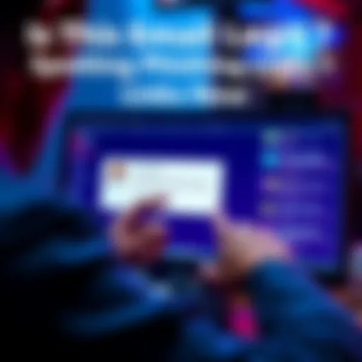 A person examining an email on a computer screen, looking for suspicious links and sender information.